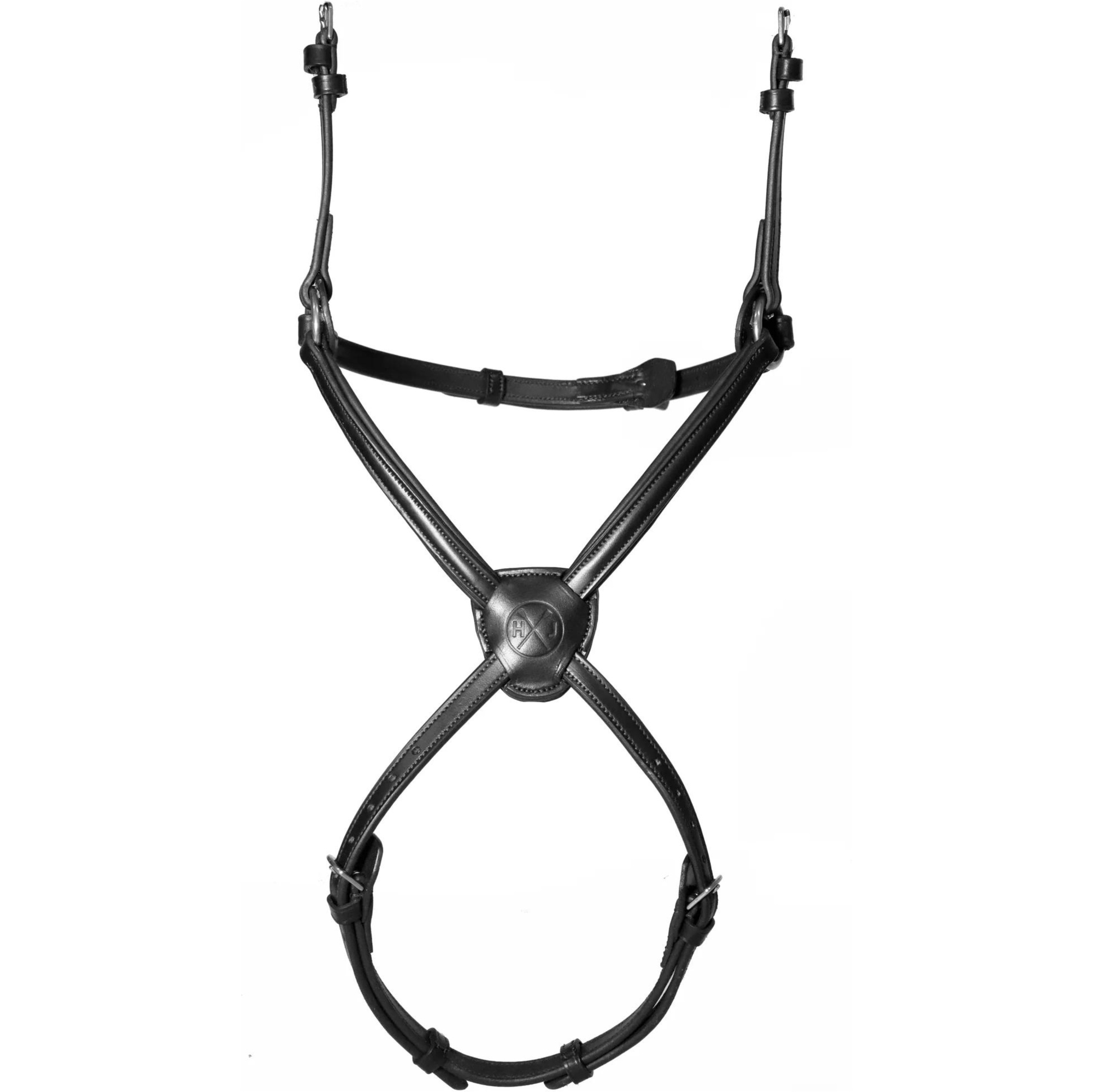 Henry James Double Buckle Figure 8 Grackle Noseband NB5-HJ - Black